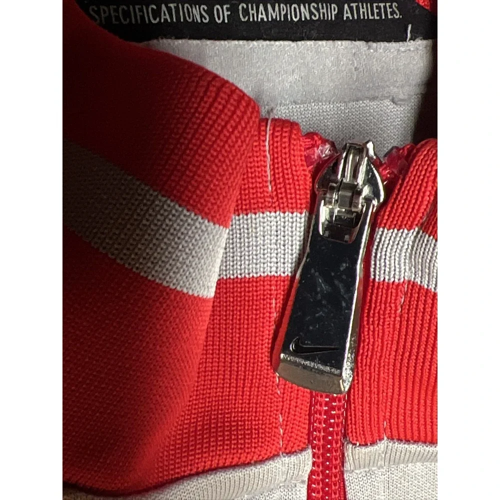 Nike Dri-Fit Ole Miss Full Zip Athletic Jacket Men's Adult SZ SM Gray/Red